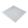 RS PRO Silver Aluminium Ventilation Grille Eggcrate Slat 300 mm, 300 x 300 mm, Flange Width 20 mm, Model 432-716