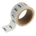 RS PRO White Vinyl Polypropylene Pipe Marking Tape, 'Flow' Text, 50mm Width x 33m Length 711-491