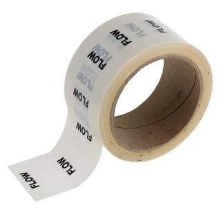 RS PRO White Vinyl Polypropylene Pipe Marking Tape, 'Flow' Text, 50mm Width x 33m Length 711-491
