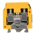 Entrelec SNA Series DIN Rail Terminal Block 1SNA160496R2600, Green/Yellow, 4mm², 1-Level, Screw, 30A