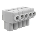 CamdenBoss CT/B Series PCB Terminal Block 36-Contact 5 mm Pitch Cable Mount Screw Straight Male Polycarbonate CTB7300/36M