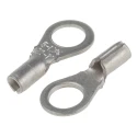 RS PRO Uninsulated Crimp Ring Terminal M5 Stud Size, 22 AWG–16 AWG Wire, Copper Tin-Plated 433-012