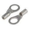 RS PRO Uninsulated Crimp Ring Terminal M5 Stud Size, 22 AWG - 16 AWG Wire, Copper Tin-Plated 433-012
