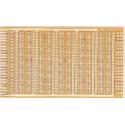 Vero Technologies Breadboard Prototyping Board 1.6mm Thickness, 114mm x 203mm, Edge Plug, Single-Sided, Model 01-3943