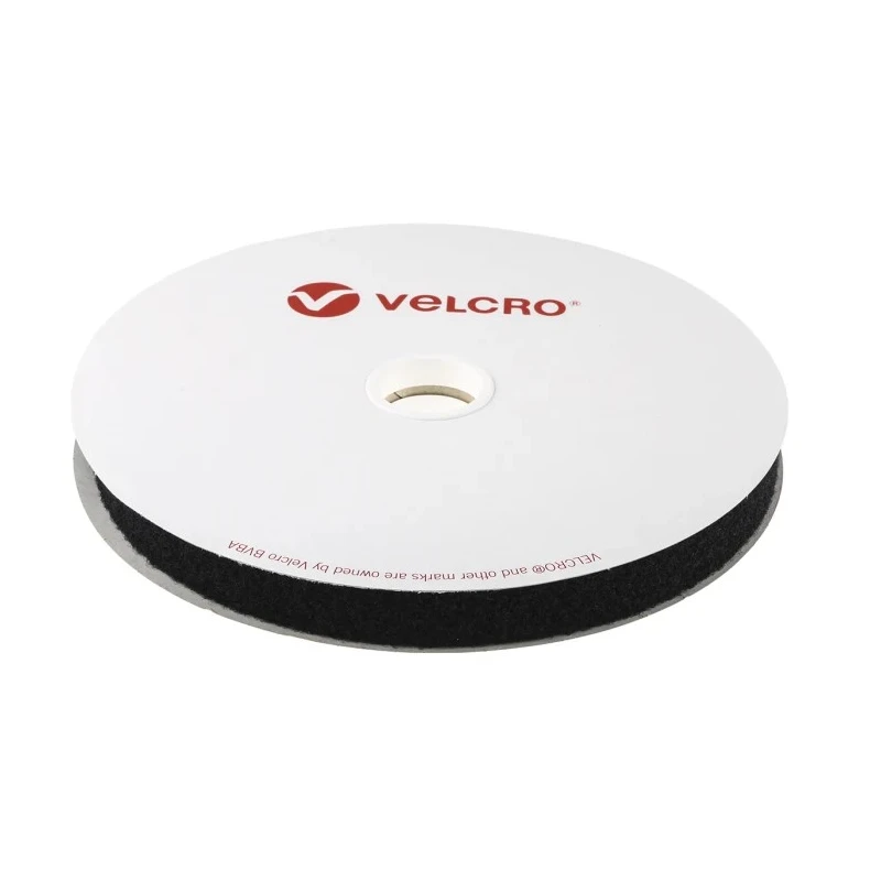 Velcro Black Hook & Loop Tape 20mm x 10m, Polyamide, EB52020330130494