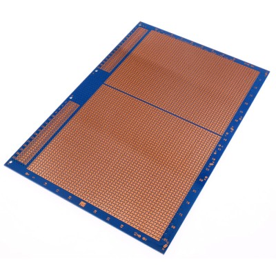 Vero Technologies Stripboard Epoxy Glass Fabric Laminate FR4 233.4mm x 160mm Single-Sided 1.6mm 10-27559