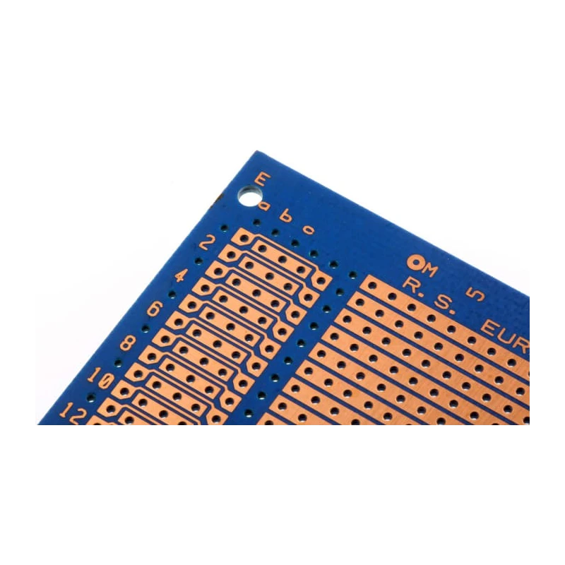 Vero Technologies Stripboard Epoxy Glass Fabric Laminate FR4 233.4mm x 160mm Single-Sided 1.6mm 10-27559