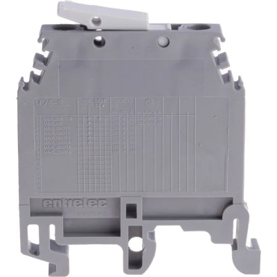 Entrelec SNA Series DIN Rail Terminal Block, Grey, 4mm², 1-Level, Screw, 400V AC, 20A, 1SNA115686R1300