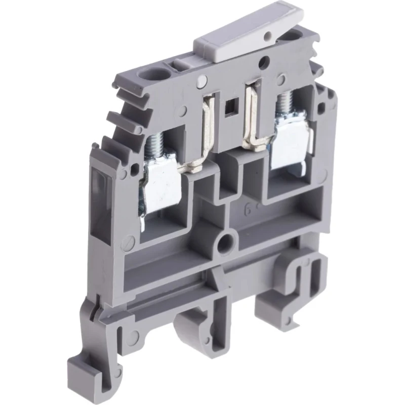 Entrelec SNA Series DIN Rail Terminal Block, Grey, 4mm², 1-Level, Screw, 400V AC, 20A, 1SNA115686R1300