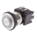 Schurter MSM LA 19 Series Illuminated Push Button Switch, Latching, Panel Mount, 19 mm Cutout, DPDT, Red 1241.6824.1121000