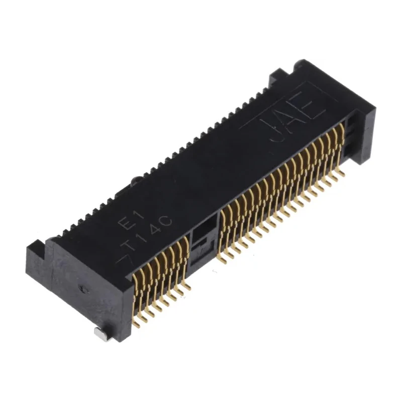 JAE 52 Way Right Angle PCI Mini PCIe Memory Card Connector, 0.8mm Pitch, Surface Mount, Solder MM60
