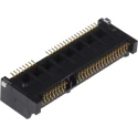 JAE 52 Way Right Angle PCI Mini PCIe Memory Card Connector, 0.8mm Pitch, Surface Mount, Solder MM60