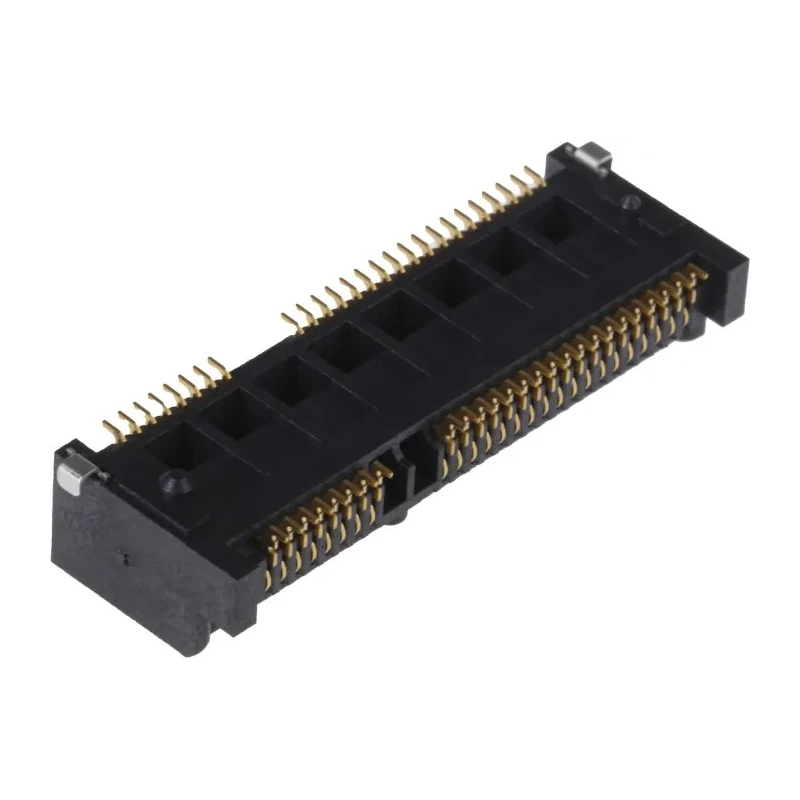 JAE 52 Way Right Angle PCI Mini PCIe Memory Card Connector, 0.8mm Pitch, Surface Mount, Solder MM60