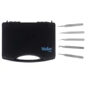 Weller Erem Stainless Steel Pointed ESD Safe Tweezer Set 114mm, 5 Pieces 3500TP