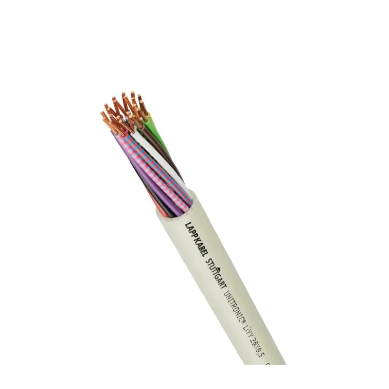 Lapp UNITRONIC LiYY Control Cable 12 Cores 18 AWG Unscreened 50 m PVC Sheath Grey 0028612-50