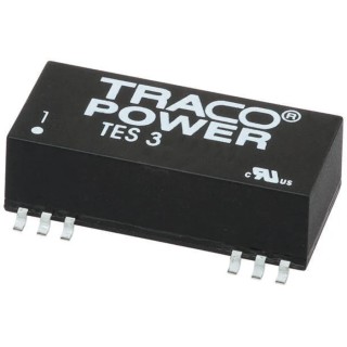 TRACOPOWER TES 3-1222 DC/DC Converter 12V Output, 125mA, 18V Max Input, 9V Min Input, 3W, Surface Mount, -40°C to 85°C