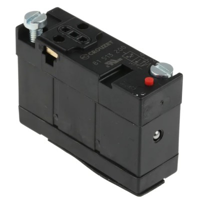 Crouzet Pneumatic Solenoid Valve Pilot/Spring 81 Series 4 mm Push-in, DIN Rail, 4 Ports, 8 bar, Model 81513200