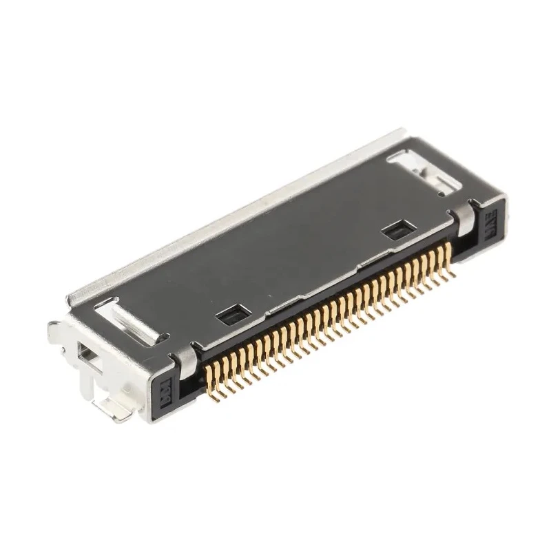 JAE DD1 Series Straight Surface PCB Socket, 30 Contacts, 1 Row, 0.5 mm Pitch, Solder, Surface Mount, 12A, 30V DD1R030HA1