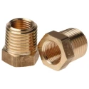 Legris Pneumatic Brass Threaded Reducer Fitting, Male R 1/4 in to Female G 1/8 in, 250 Bar, 150°C, 0163 13 10