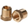 Legris Pneumatic Brass Threaded Reducer Fitting, Male R 1/4 in to Female G 1/8 in, 250 Bar, 150°C, 0163 13 10