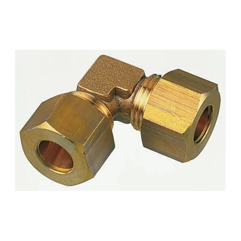 Legris Brass Pneumatic Compression Elbow Fitting, Female Metric 6 mm, Pipe Fitting 0102 06 00