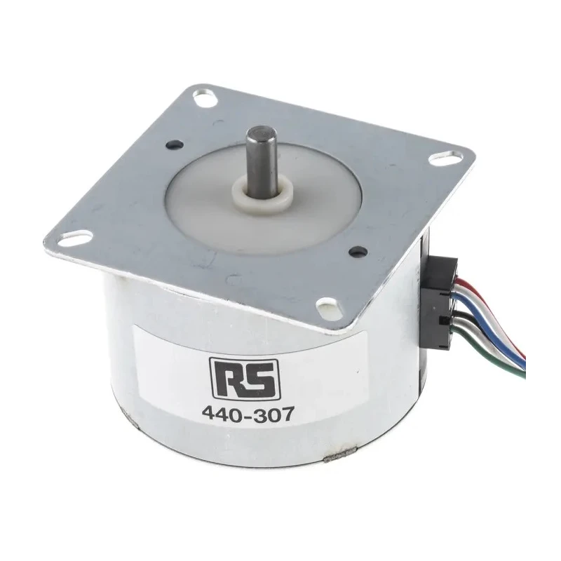 Crouzet Permanent Magnet Stepper Motor, 12.7V, 0.24Nm, 7.5° Step Angle, 65 mm Frame, 6 mm Shaft 82940003