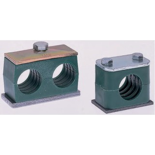 Parker Polypropylene Tube Clamp for 18 mm OD Tube, 1.2 m Clamp Spacing, -30°C to 90°C, RAP3-218