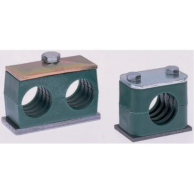 Parker Polypropylene Tube Clamp for 18 mm OD Tube, 1.2 m Clamp Spacing, -30°C to 90°C, RAP3-218