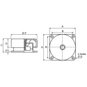 Fabreeka Cup Type Anti-Vibration Mount, Neoprene, M10 Thread, 200kg Load, 76mm OD, 38mm H VSC2-25-C-S-M10