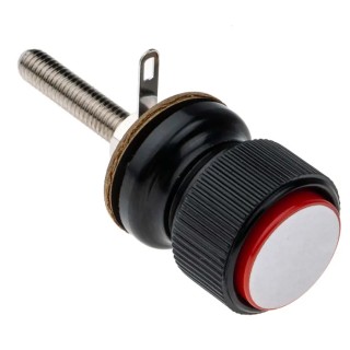 RS PRO Red Terminal Post, 3kV Voltage, M6 Thread, 30A Current, Phenolic Resin Body, Insulated, 444-775