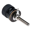 RS PRO Red Terminal Post, 3kV Voltage, M6 Thread, 30A Current, Phenolic Resin Body, Insulated, 444-775