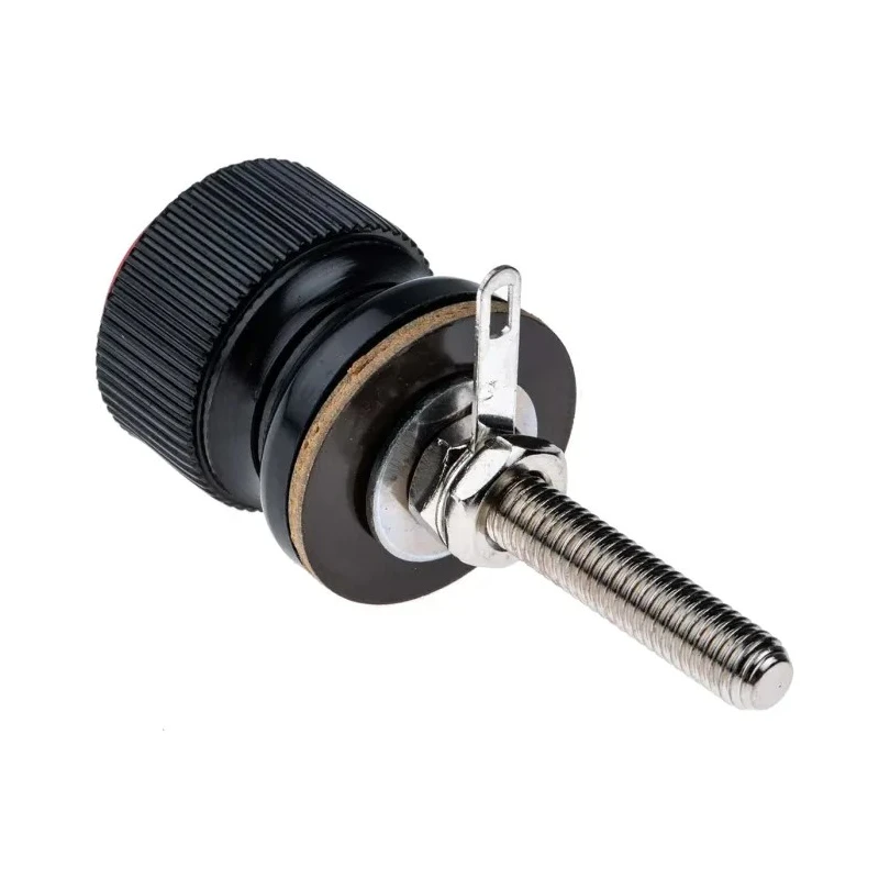 RS PRO Red Terminal Post, 3kV Voltage, M6 Thread, 30A Current, Phenolic Resin Body, Insulated, 444-775