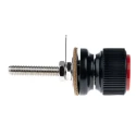 RS PRO Red Terminal Post, 3kV Voltage, M6 Thread, 30A Current, Phenolic Resin Body, Insulated, 444-775