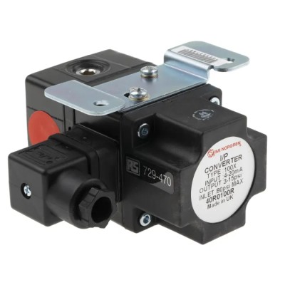 Watson Smith IP Converter NPT 1/4 Female, 0.85 L/min Flow Rate, 4–20 mA Input, 0.2–1 bar Output Pressure, IP65, Model 400100R