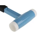 RS PRO Nylon Mallet Replaceable Face, Aluminium Head, Die Cast Aluminium Handle, 38mm, Model 732-577