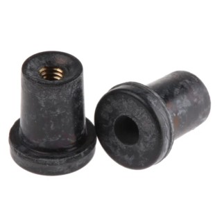 Fabreeka Anti-Vibration Mount, Neoprene, 7 kg Static Load, 4.5mm Bore, 12mm OD, Flex Loc Q4