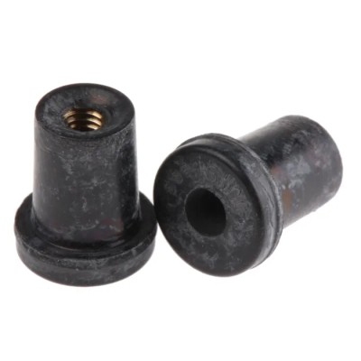 Fabreeka Anti-Vibration Mount, Neoprene, 7 kg Static Load, 4.5mm Bore, 12mm OD, Flex Loc Q4