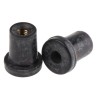 Fabreeka Anti-Vibration Mount, Neoprene, 7 kg Static Load, 4.5mm Bore, 12mm OD, Flex Loc Q4