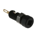 Hirschmann Test & Measurement Black Female Banana Socket 2 mm Solder Termination 60V DC 6A Nickel Gold 930308700