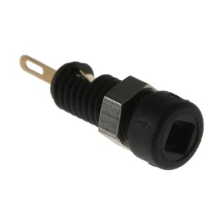 Hirschmann Test & Measurement Black Female Banana Socket 2 mm Solder Termination 60V DC 6A Nickel Gold 930308700
