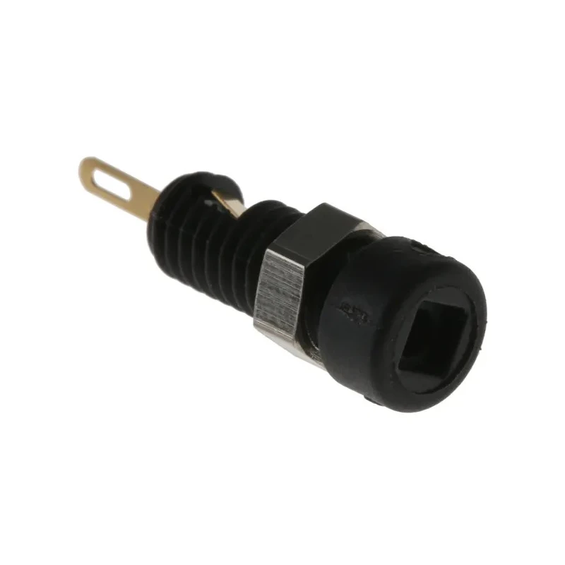Hirschmann Test & Measurement Black Female Banana Socket 2 mm Solder Termination 60V DC 6A Nickel Gold 930308700
