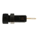 Hirschmann Test & Measurement Black Female Banana Socket 2 mm Solder Termination 60V DC 6A Nickel Gold 930308700