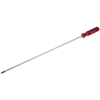 RS PRO Standard Pozidriv Screwdriver PZ1 Tip 350 mm Blade Cellulose Acetate Handle Chrome Vanadium Steel 736-153