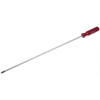 RS PRO Standard Pozidriv Screwdriver PZ1 Tip 350 mm Blade Cellulose Acetate Handle Chrome Vanadium Steel 736-153