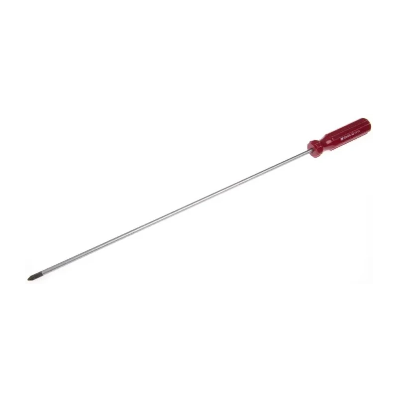 RS PRO Standard Pozidriv Screwdriver PZ1 Tip 350 mm Blade Cellulose Acetate Handle Chrome Vanadium Steel 736-153