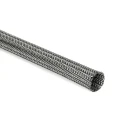 HellermannTyton Expandable Braided Cable Sleeve Tin Plated Copper, PET, Grey/Black, 5–10mm 173-00600 HEGEMIP06-PET/SNCU-ML