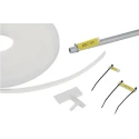 HellermannTyton Helafix Cable Tie Cable Marker, Transparent, UV Resistant, 17.5 mm x 9 mm, EVA 525-07173 HC06-17-PEUV-CL