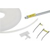 HellermannTyton Helafix Cable Tie Cable Marker, Transparent, UV Resistant, 17.5 mm x 9 mm, EVA 525-07173 HC06-17-PEUV-CL