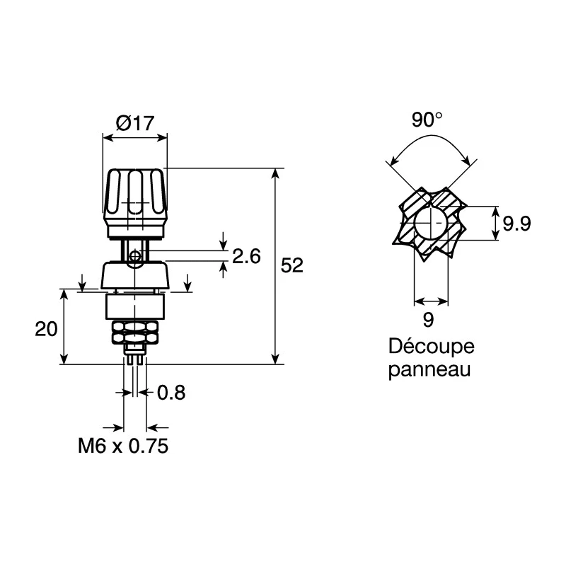 Hirschmann Test & Measurement 4 mm Red Terminal Post, 63A, 60V DC, M6 x 0.75 Thread Phenolic Resin 930136101