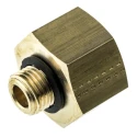 Legris Pneumatic Brass Pipe Fitting Adapter Male G 1/4 in to Female G 1/2 in 250 bar 0169 13 21